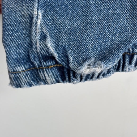 VTG 90s Little Levis Cargo Jeans Boys 7 Patches Jogger Parachute Elastic Cuff - Picture 8 of 16